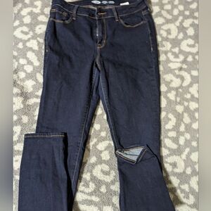 5/25$ Old Navy Women's Dark Blue Skinny Jeans